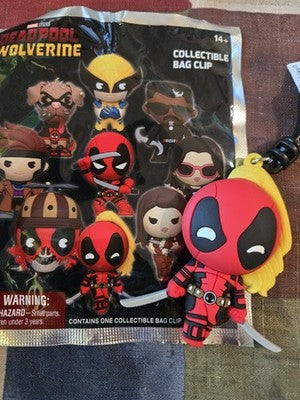 Deadpool Wolverine NEW * Ladypool Clip * Blind Bag Movie Key Chain Monogram