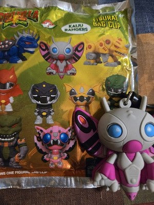 Godzilla Power Rangers * Mothra Pink Kaiju Zord Clip * Blind Bag Series 1