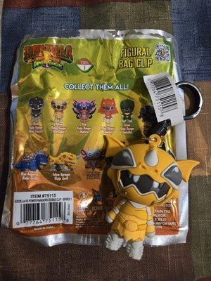 Godzilla Power Rangers * Baragon Yellow Kaiju Ranger Clip * Blind Bag Series 1