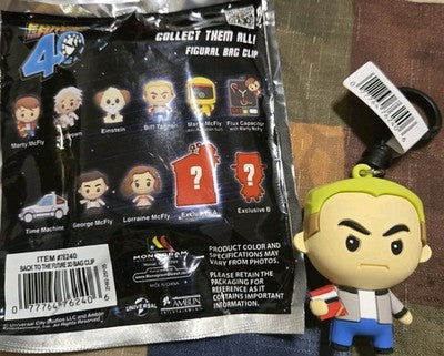 Back To The Future NEW *Biff Tannen* Blind Bag Key 40th Anniversary Monogram
