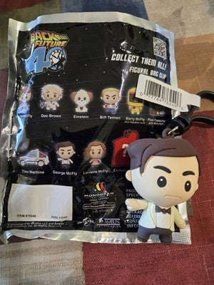 Back To The Future NEW *George McFly* Blind Bag Key 40th Anniversary Monogram
