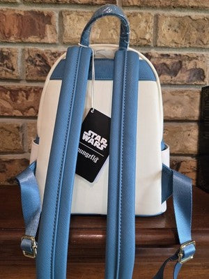 Loungefly Star Wars R2-D2 Stained Glass Portrait Mini Backpack  NWT