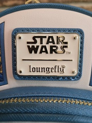 Loungefly Star Wars R2-D2 Stained Glass Portrait Mini Backpack  NWT