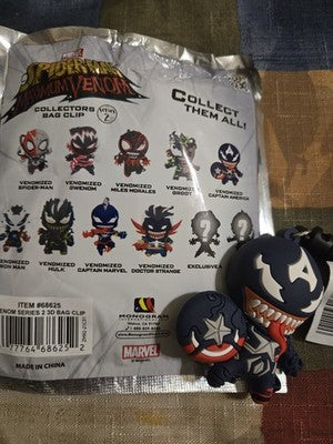 Maximum Venom NEW * Venomized Captain America Clip * Blind Bag Venom Series 2