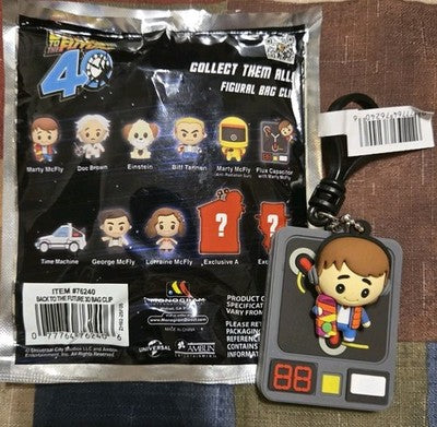 Back To The Future NEW *Flux Capacitor W/Charm* Blind Bag Key 40th Anniversary
