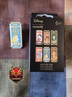 Disney Loungefly Movie Tickets Mystery Pin*AliceInWonderland* BoxLunch Exclusive