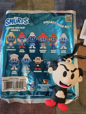 Smurfs NEW * Gargamel * Blind Bag Cartoon Key Chain Monogram