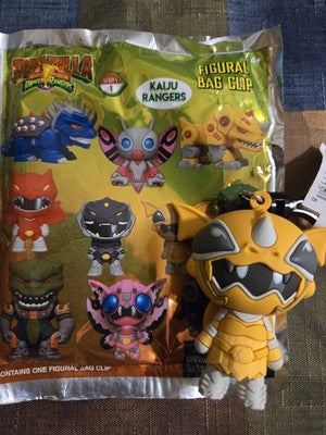 Godzilla Power Rangers * Baragon Yellow Kaiju Ranger Clip * Blind Bag Series 1