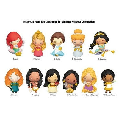 Disney Princesses NEW * Aurora Clip * Blind Bag Opened Series 31 Monogram