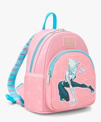 Loungefly Marvel Spider-Gwen Pink Web Mini Backpack