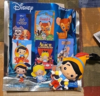 Disney Figural Blind Bag Clip Series 42 *Pinocchio* Monogram
