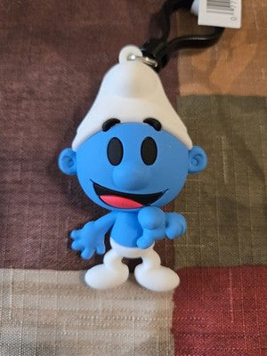 Smurfs NEW * Jokey Smurf * Blind Bag Cartoon Key Chain Monogram