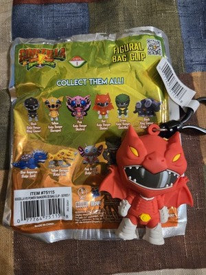 Godzilla Power Rangers * Red Rodan Kaiju Ranger Clip * Blind Bag Series 1