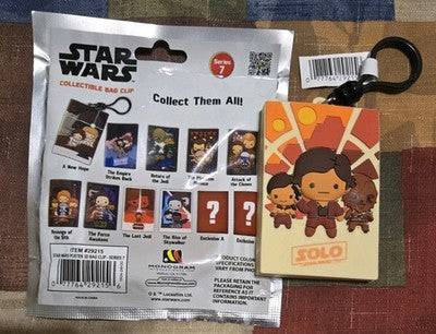 Star Wars NEW * Solo Poster Clip - Chase * Blind Bag Series 7 Key Chain Monogram