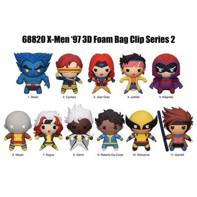 Marvel X-Men '97 NEW * Roberto Clip* Blind Bag Cartoon Monogram Key Chain Opened
