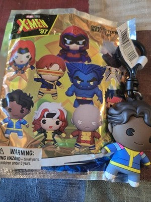 Marvel X-Men '97 NEW * Roberto Clip* Blind Bag Cartoon Monogram Key Chain Opened