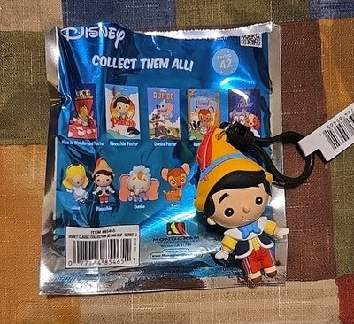 Disney Figural Blind Bag Clip Series 42 *Pinocchio* Monogram