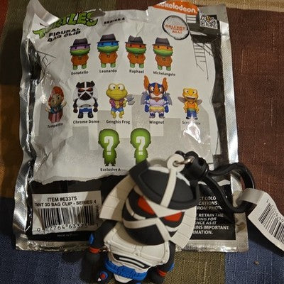 TMNT Retro NEW * Chromedome Clip * Blind Bag Teenage Mutant Ninja Turtles