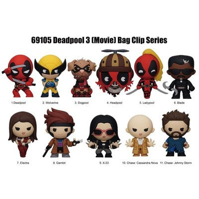 Deadpool Wolverine NEW * Ladypool Clip * Blind Bag Movie Key Chain Monogram