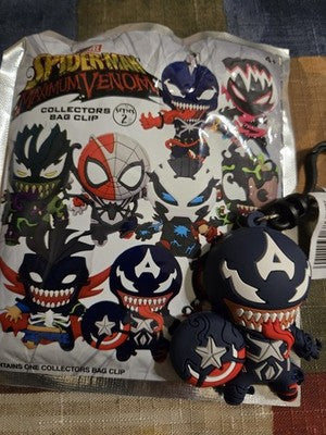 Maximum Venom NEW * Venomized Captain America Clip * Blind Bag Venom Series 2