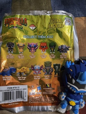 Godzilla Power Rangers * Anguirus Blue Kaiju Ranger Clip - Chase * Blind Bag
