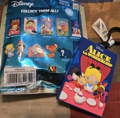 Disney Figural Blind Bag Clip Series 42 *Alice In Wonderland Poster* Monogram