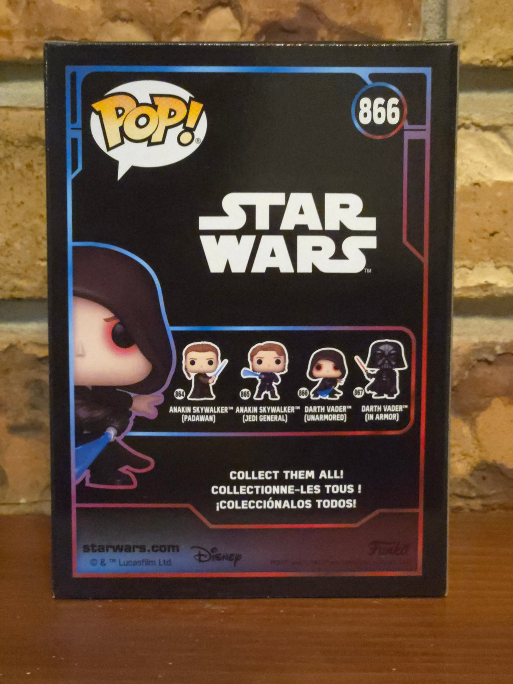 Funko Pop! Star Wars Darth Vader (Unarmored) #866