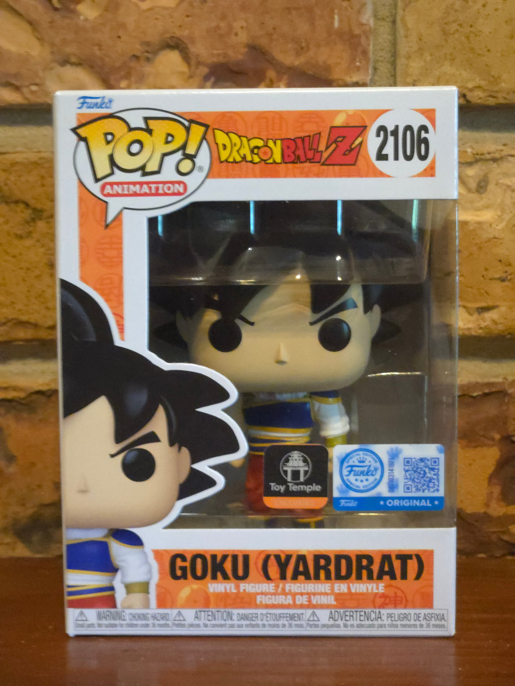 Funko Pop! Dragon Ball Z Goku (Yardrat) #2106 Toy Temple Exclusive