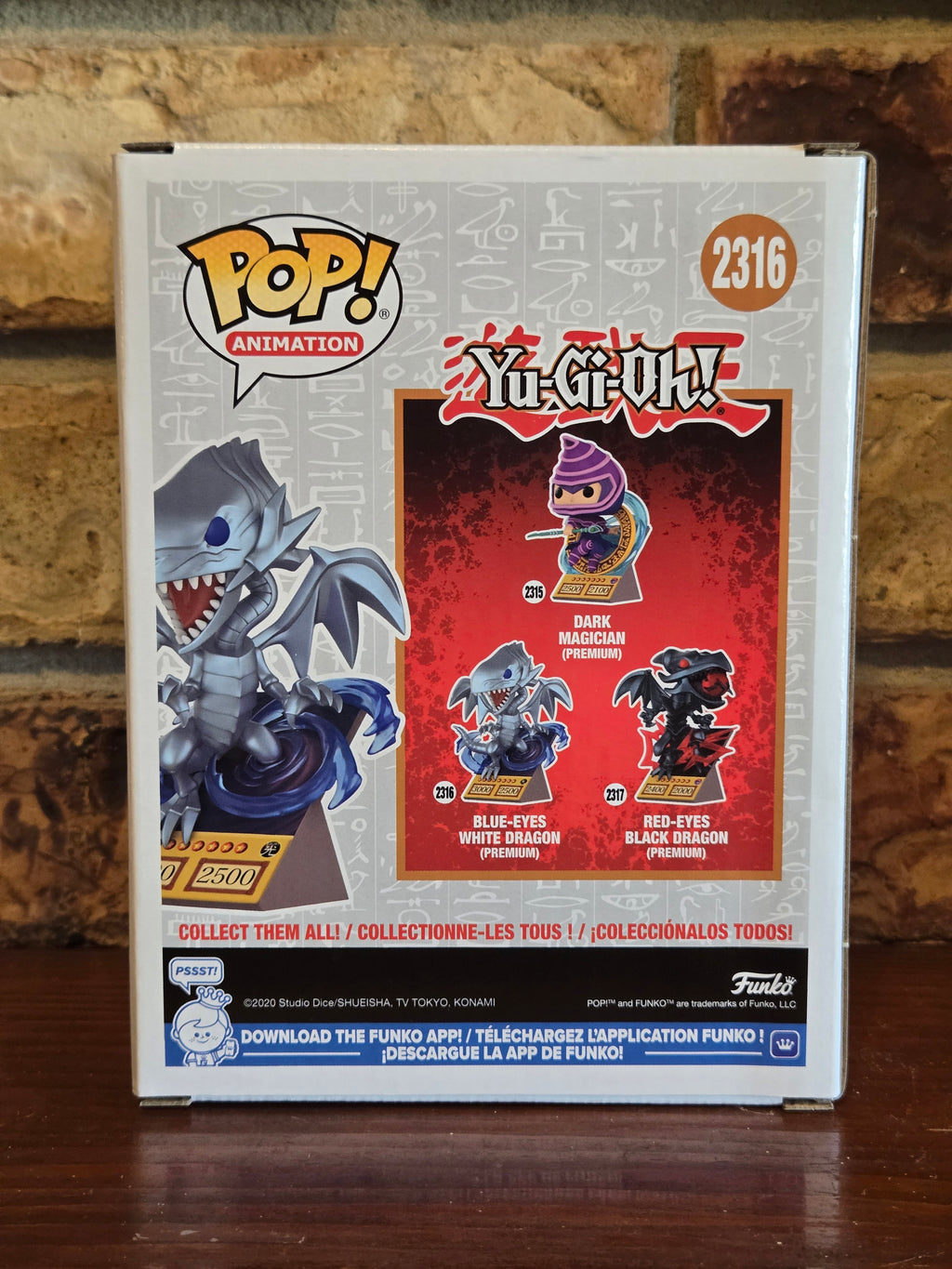 Funko Pop! Yu-Gi-Oh! Premium Blue-Eyes White Dragon #2316