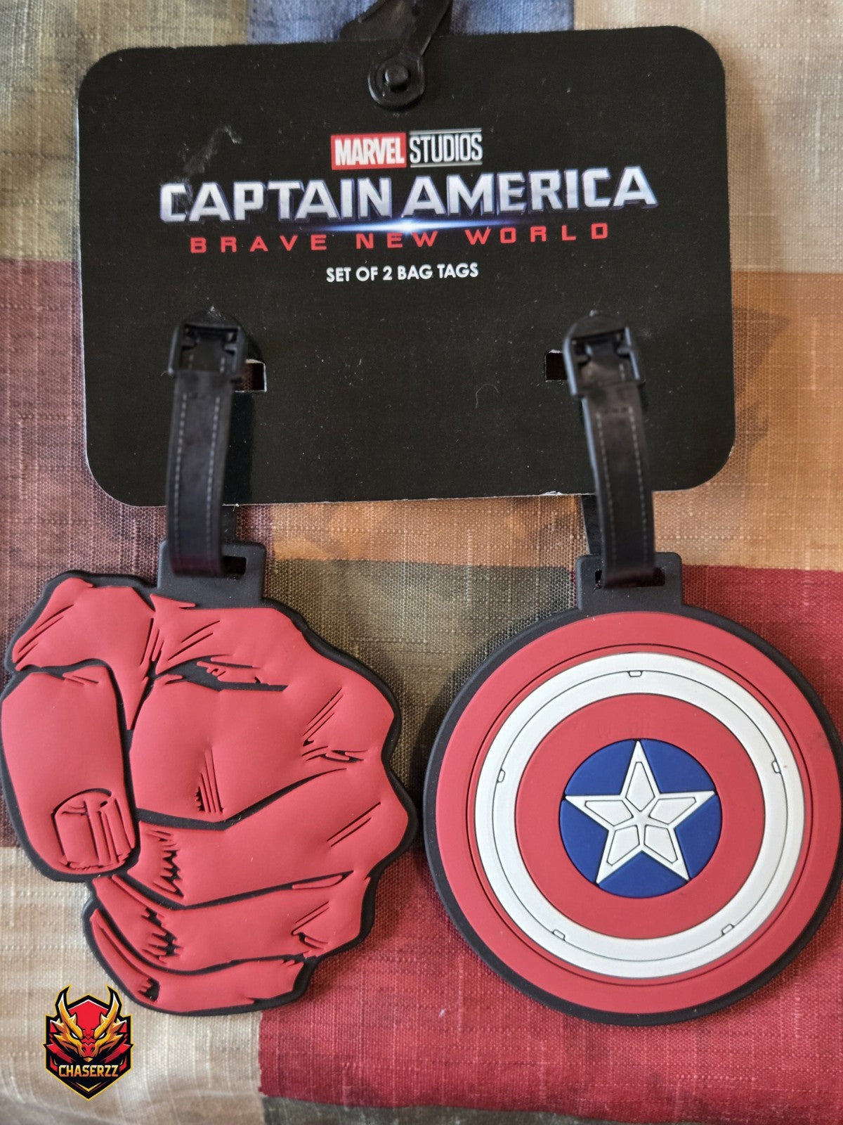 Captain America Brave New World Red Hulk And Shield Luggage Tags