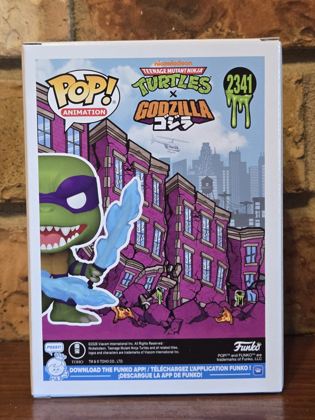 Funko Pop! Animation Teenage Mutant Ninja Turtle X Godzilla- Leonardo x Godzilla