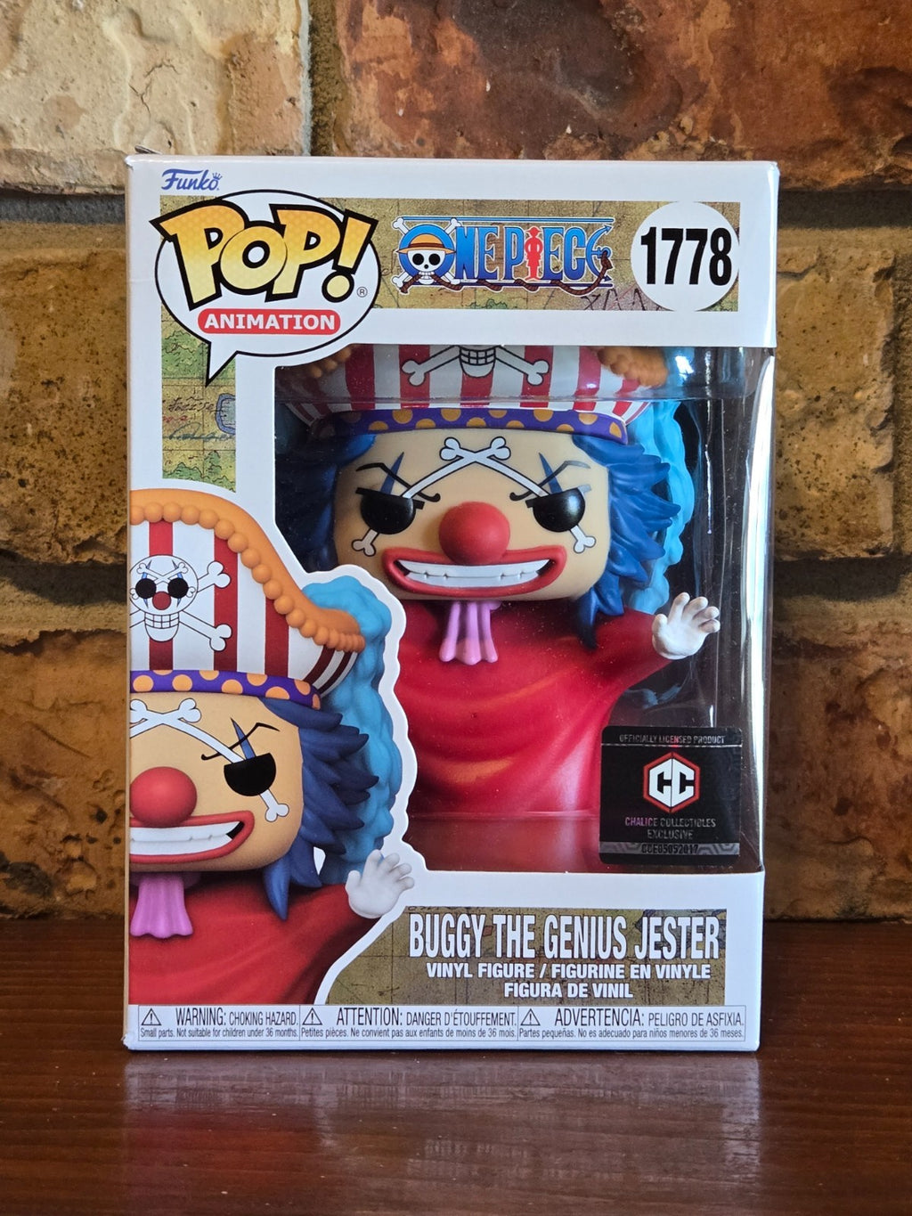 Funko Pop! Buggy The Genius Jester One Piece 1778 CC Exclusive (box damage)