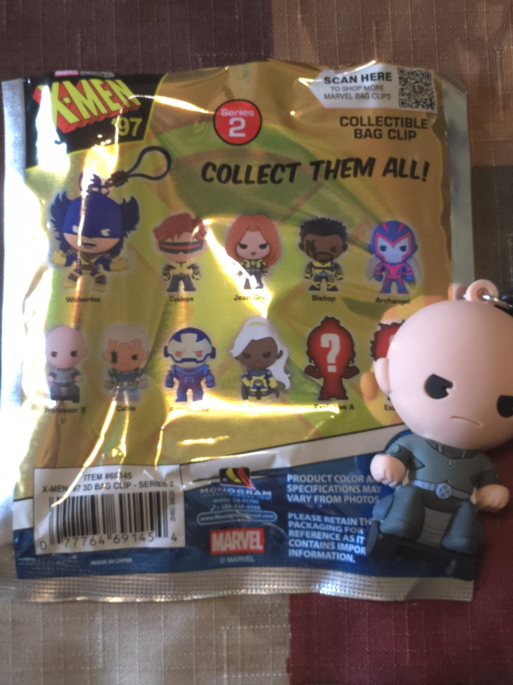 X-Men '97  3D Foam Blind Bag Clip Professor X