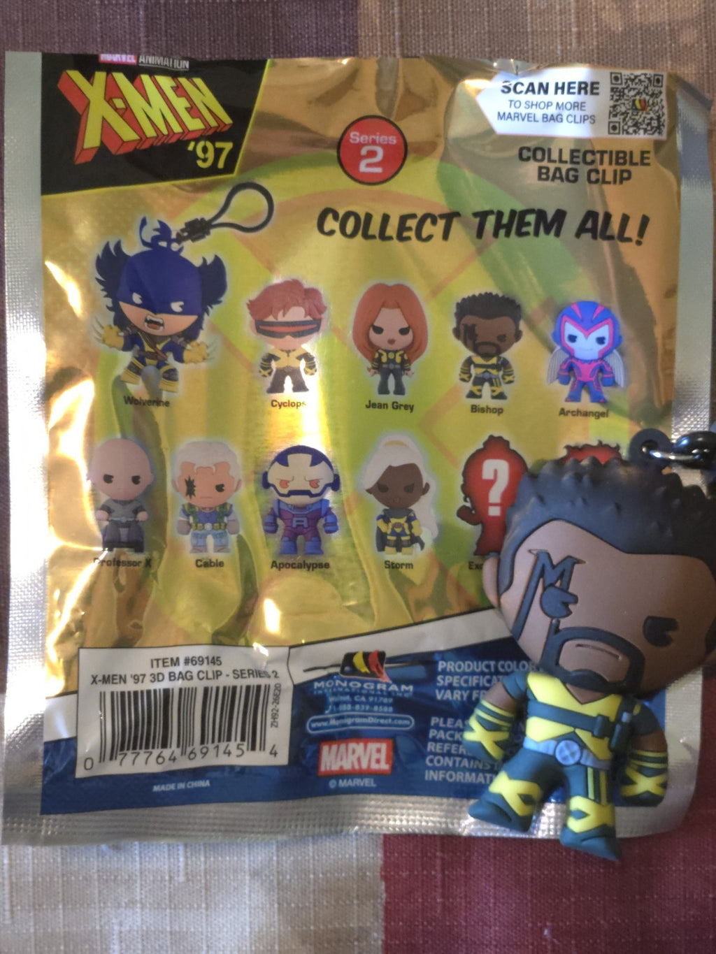 X-Men '97  3D Foam Blind Bag Clip Bishop