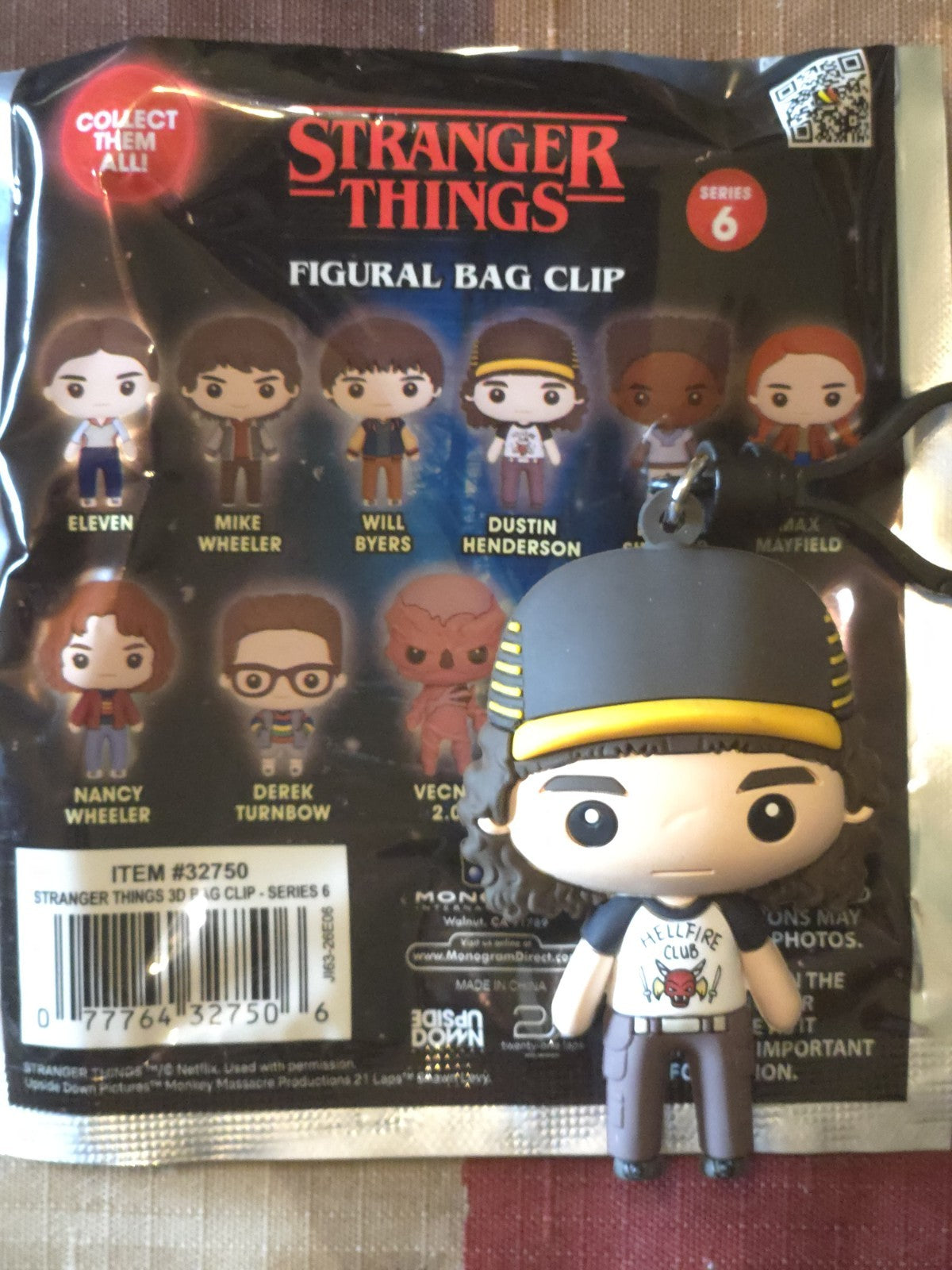 Stranger Things Series 6 Figural Blind Bag Clip Dustin Henderson 