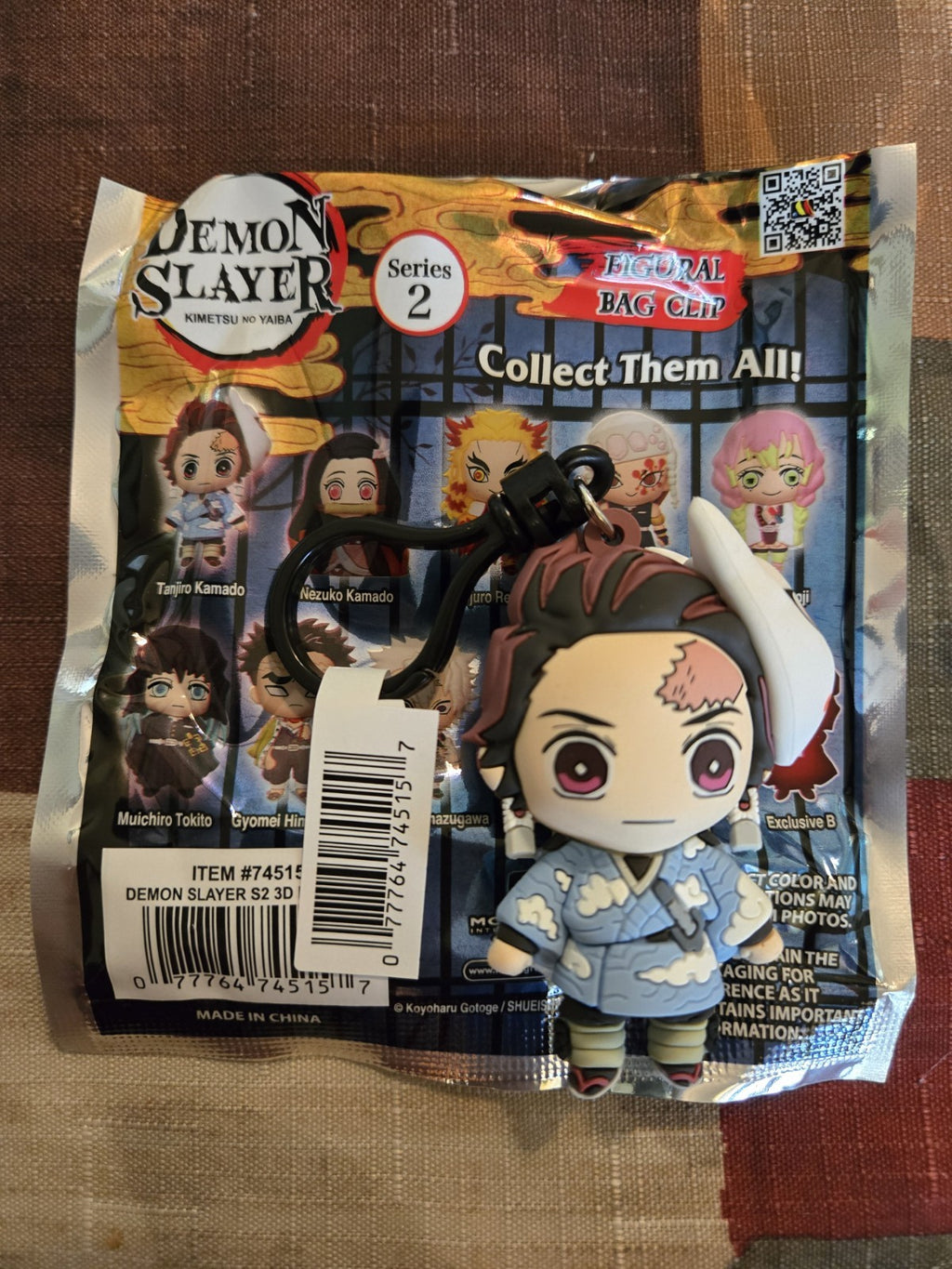 Demon Slayer  3D Foam Blind Bag Clip Series 2 Tanjiro Kamado