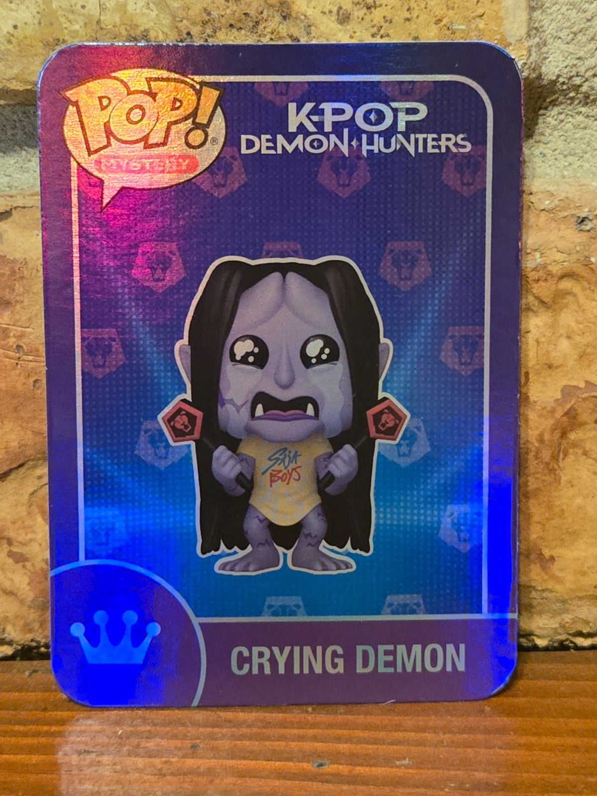 Mystery Funko Pop! K-pop Demon Hunters - Crying Demon #2522 With Shiny Holo Card