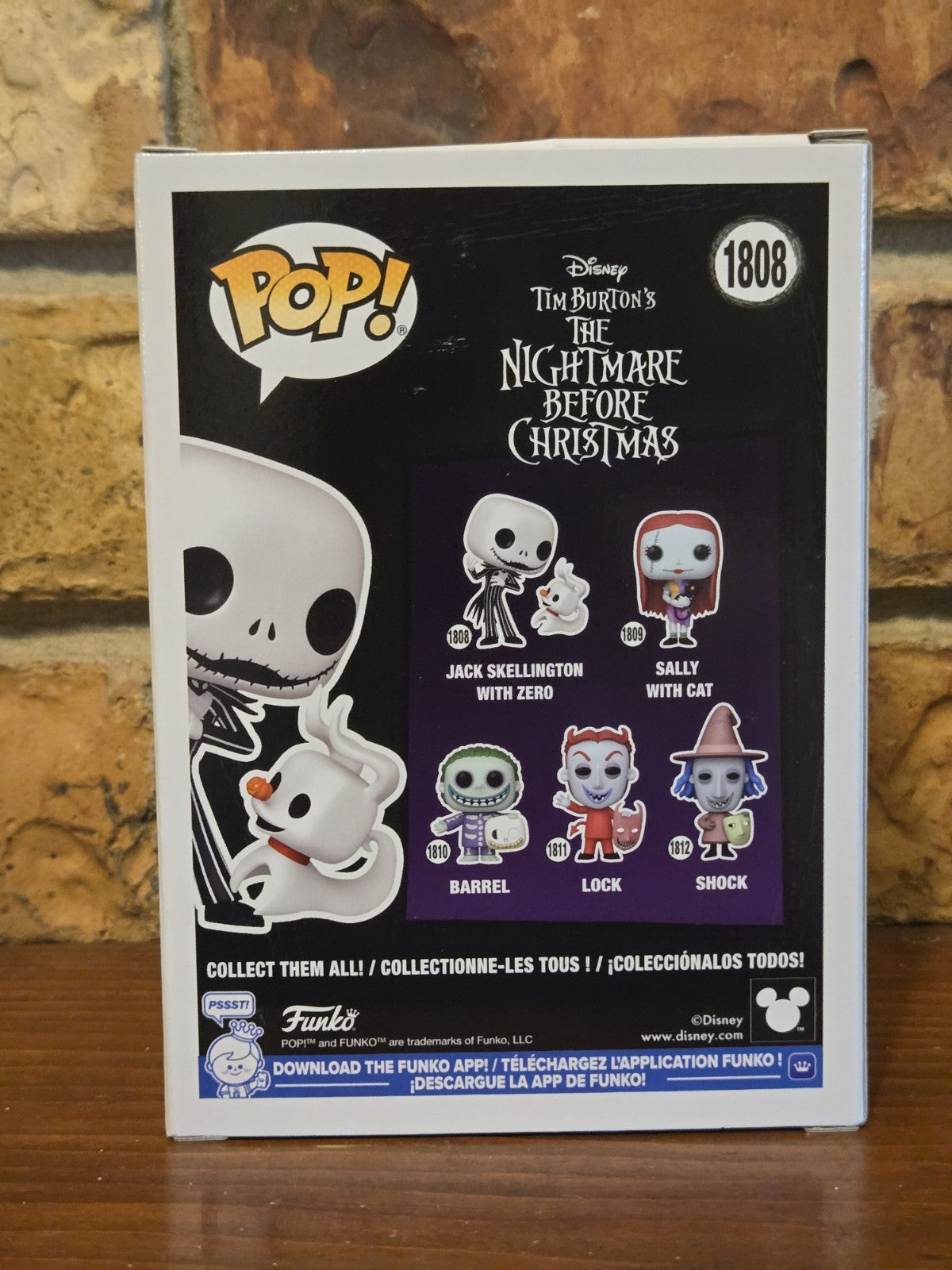 Funko POP! The Nightmare Before Christmas Jack Skellington w/Zero #1808 