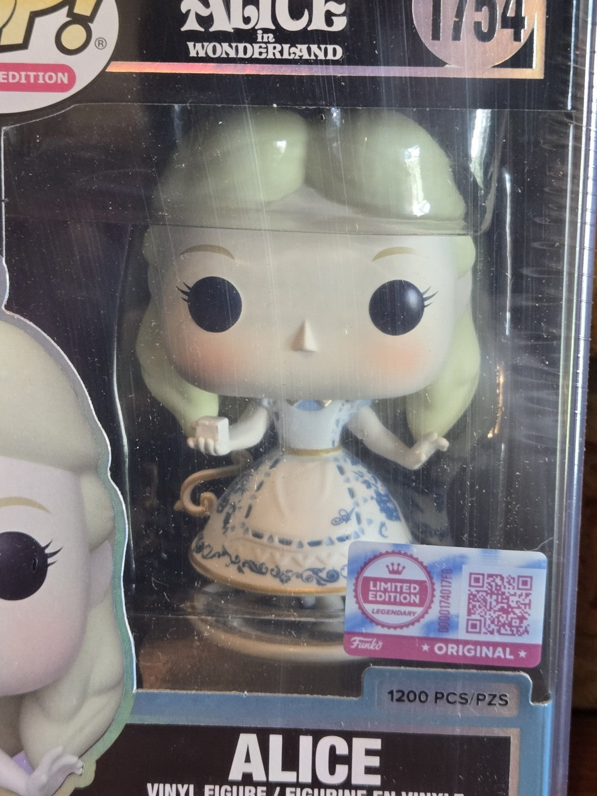 Funko Pop! Disney Alice (Porcelain) with Pop! Protector LE 1200 Sealed In Hand