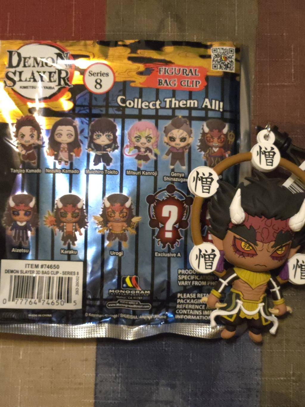 Demon Slayer Series 8 Figural Blind Bag Clip Zohakuten (CHASE)
