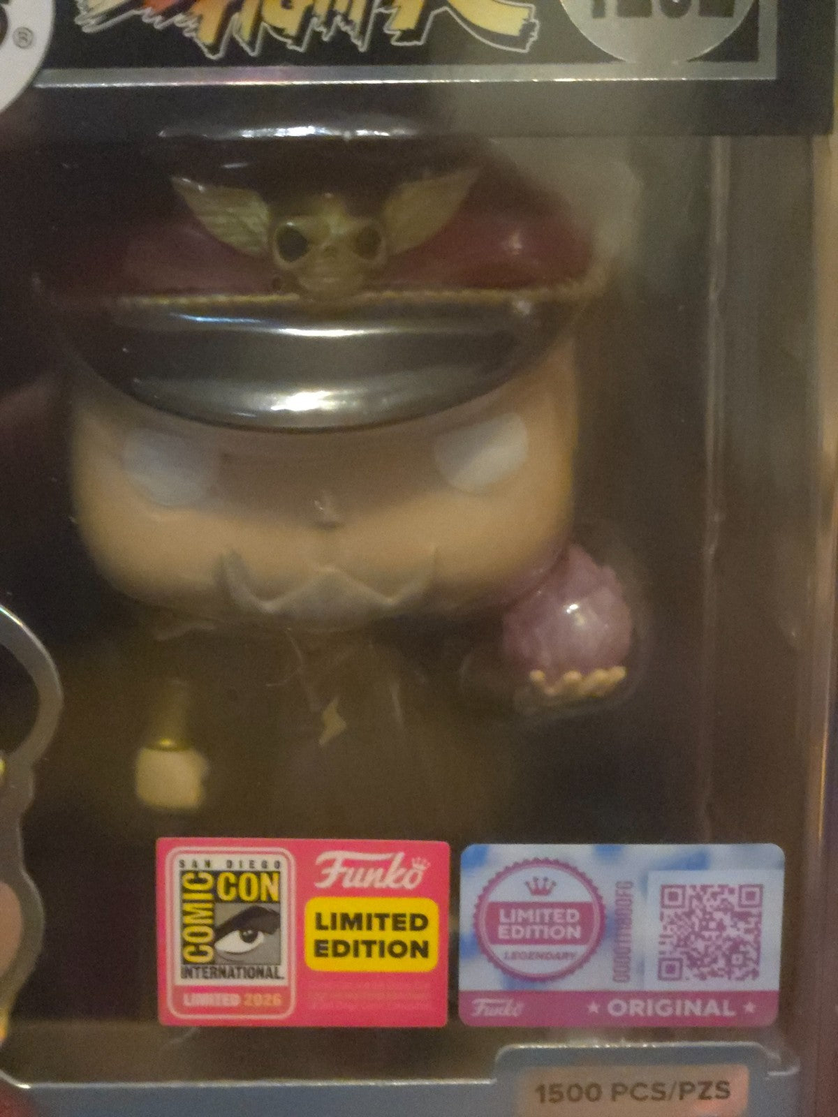 Funko Pop! Street Fighter M. Bison #1232 Glow-in-the-Dark SDCC 2026 CON STICKER