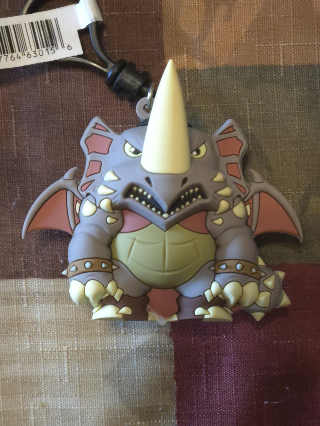 Godzilla x TMNT 3D Figural Blind Bag Clip Rockysteady X Destoroyah