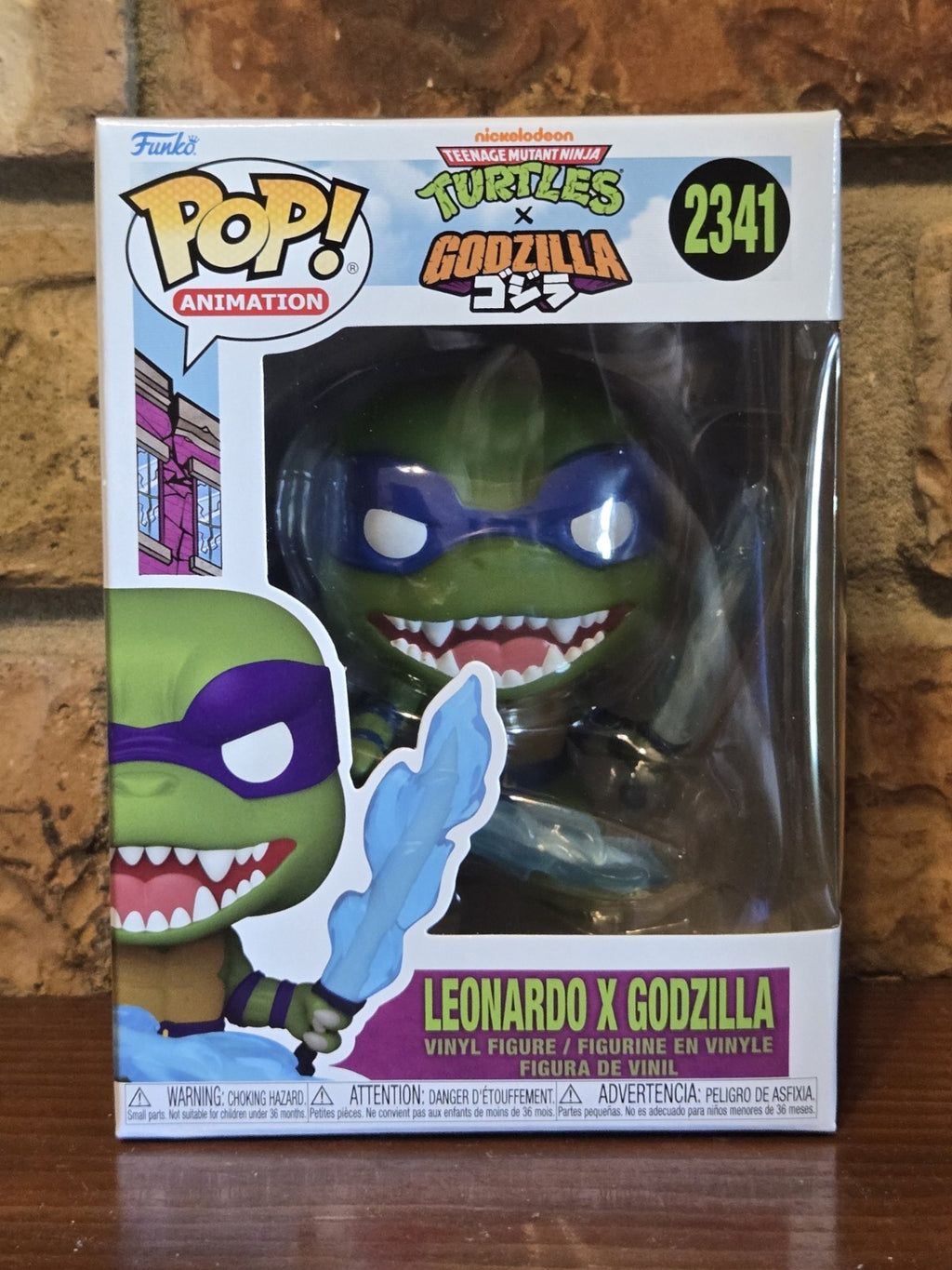Funko Pop! Animation Teenage Mutant Ninja Turtle X Godzilla- Leonardo x Godzilla