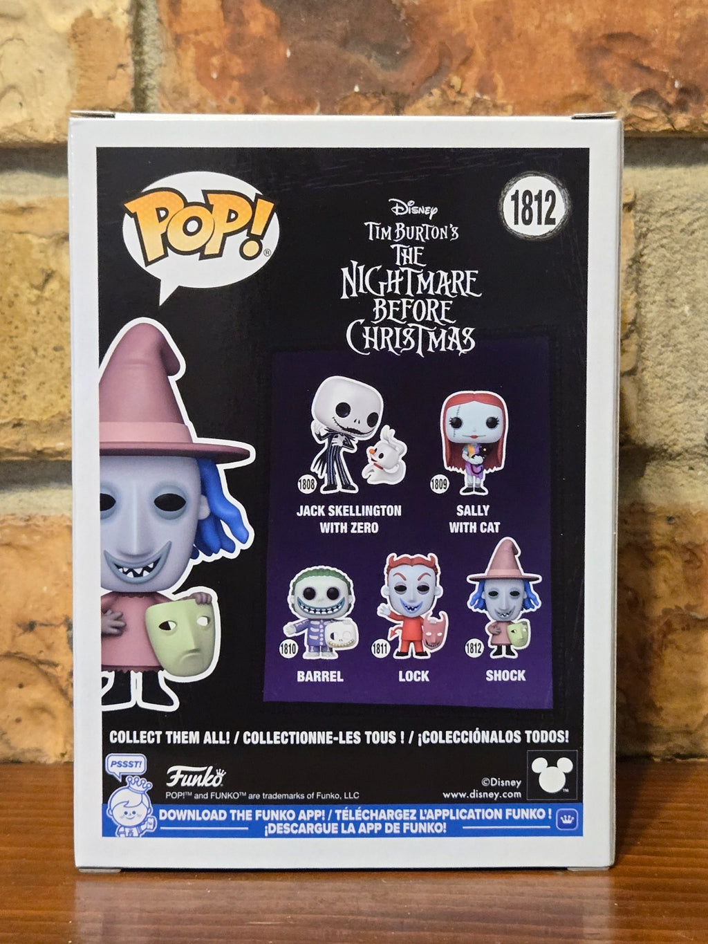 Funko Pop! The Nightmare Before Christmas Shock #1812 Glow In Dark Exclusive