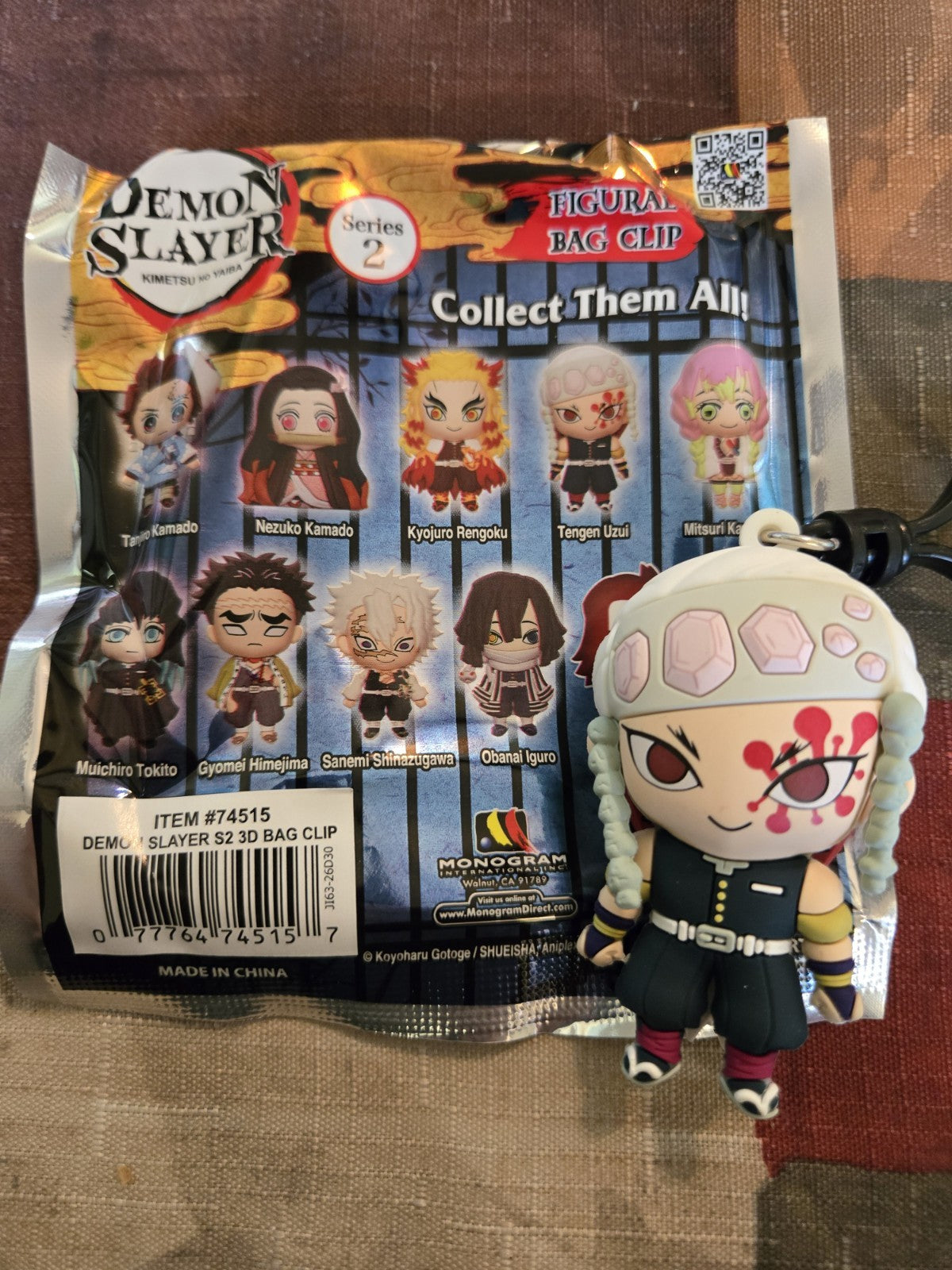 Demon Slayer  3D Foam Blind Bag Clip Series 2 Tengen Uzui