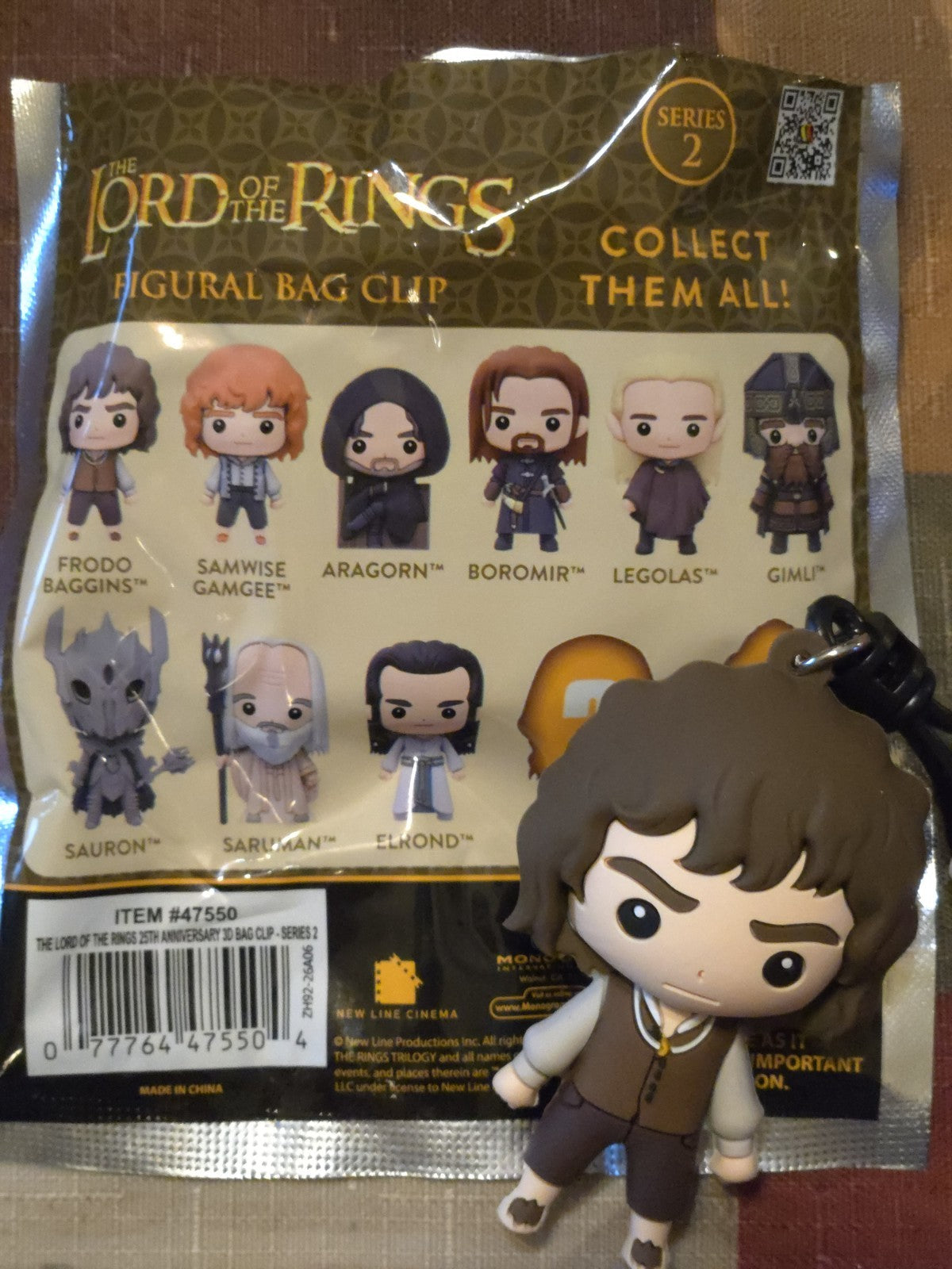 Lord of the Rings 25th Anniversary Series 2 Blind Bag Clip Frodo Baggins