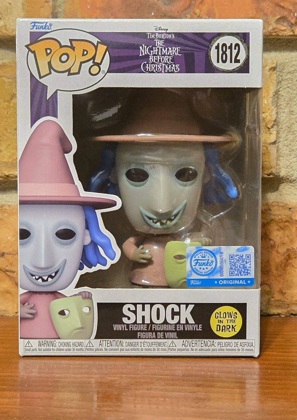 Funko Pop! The Nightmare Before Christmas Shock #1812 Glow In Dark Exclusive