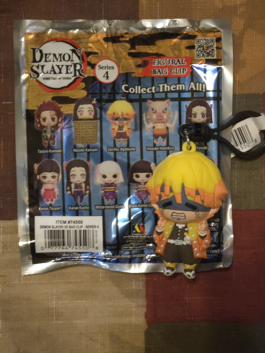 Demon Slayer Series 4 Figural Blind Bag Clip Zenitsu Agatsuma Monogram