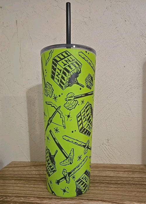 A Minecraft Movie Tumbler Green