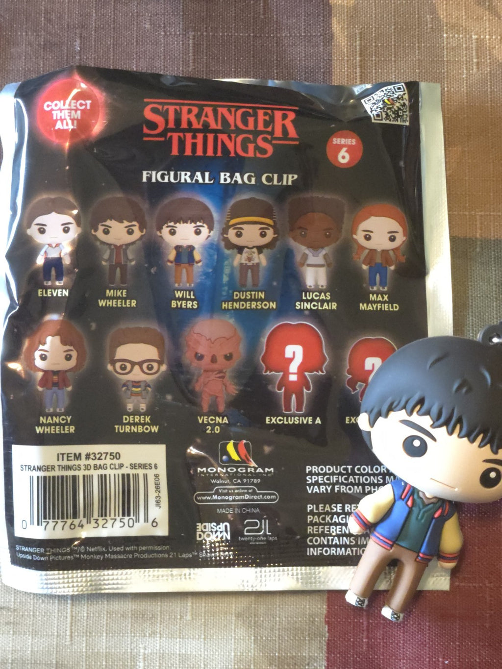 Stranger Things Series 6 Figural Blind Bag Clip Will Byers